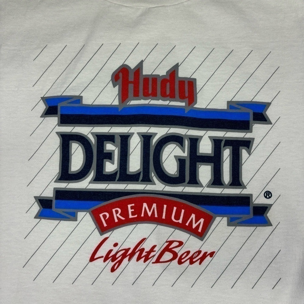 VINTAGE HUDY DELIGHT Shirt Mens Large Crewneck Cincinnati Heritage Brew Beer USA